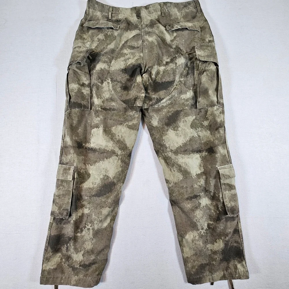 Propper Cargo Pants Mens XL/L Grey Camo Tactical Ripstop Multi Pocket Utility